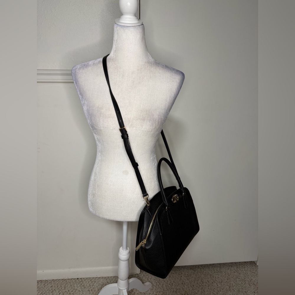 Kate Spade New York Kyla large satchel in black pebbled leather new with tag - Picture 3 of 9